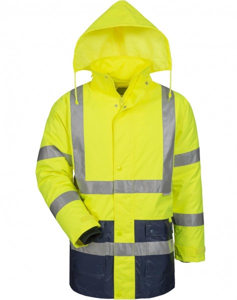 Safestyle 23528 SEBASTIAN 2-in 1 Warning protection parka bright yellow/marine