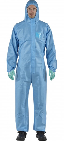 Microgard / AlphaTec 1500 Plus Overall with hood model 111 light blue