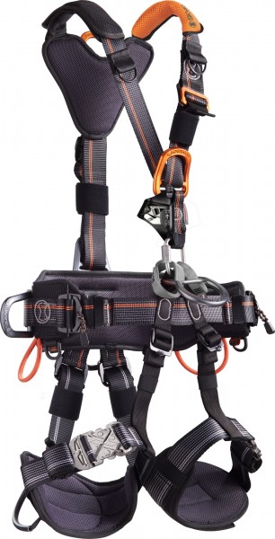 Skylotec IGNITE NEON harness with chest ascender up to 140 kg