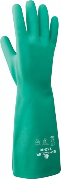 SHOWA 730 nitrile chemical protective gloves